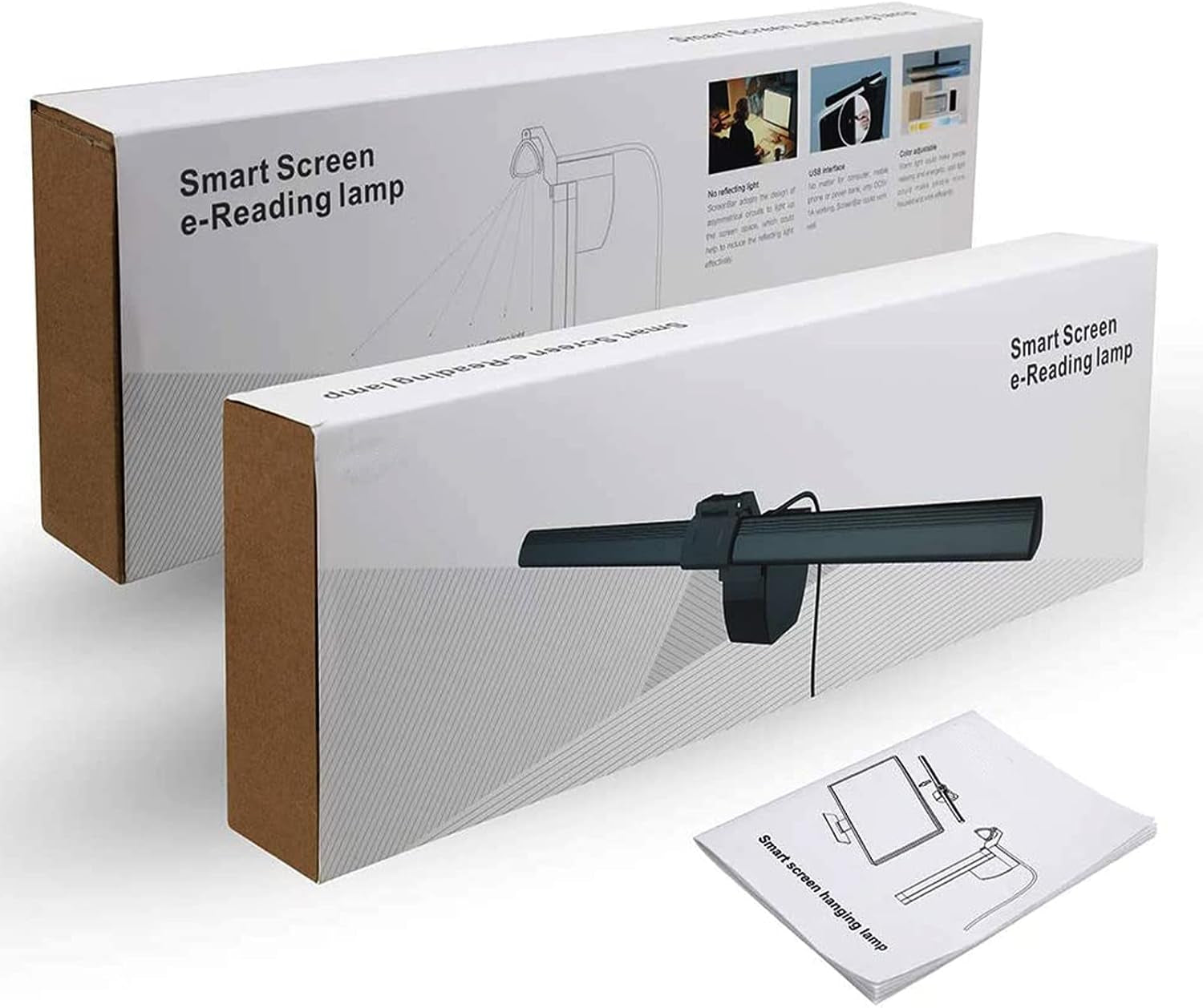 Computer Monitor Lamp, Screen Light Bar Eye Caring, Keyboard Lamp with Clamp/Adjustable Brightness and 3 Color Temperature/No Screen Glare/Space Saving/Usb Powered/For Home&Office-40Cm