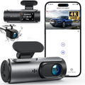 4K Dash Cam Front and Rear with Wifi & 32GB Card, 2.5K+1080P Dual Recording, 170° Wide Angle, Night Vision, G-Sensor, Parking Mode Car Camera