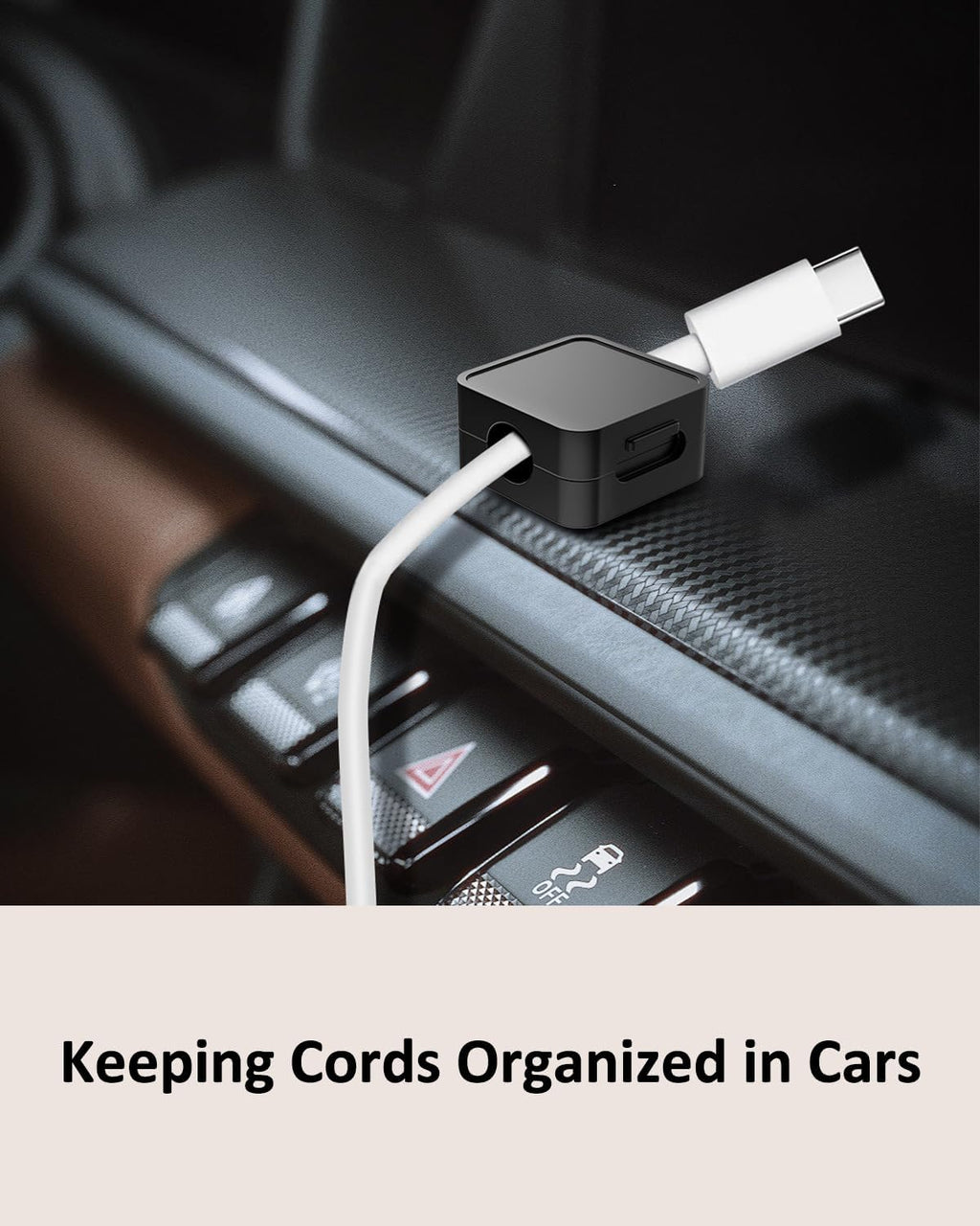 16-Pack Cable Organizers, Magnetic Cable Clips, Cable Holders Black | Desktop Cable Organizer, Magnetic Cable Holder – Suitable for Home, Office, Car and Multiple Scenarios