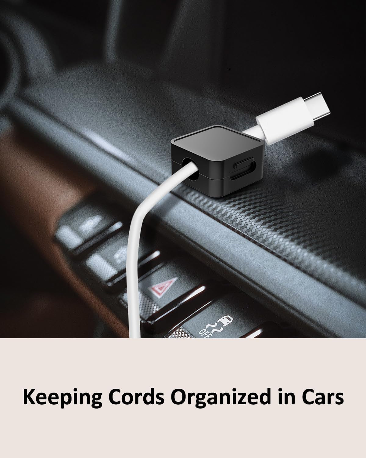 16-Pack Cable Organizers, Magnetic Cable Clips, Cable Holders Black | Desktop Cable Organizer, Magnetic Cable Holder – Suitable for Home, Office, Car and Multiple Scenarios