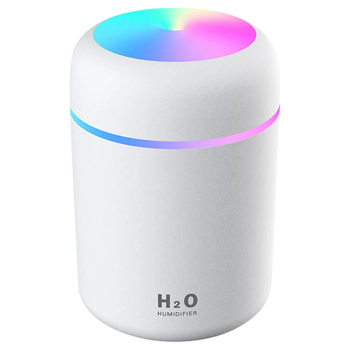 Colorful Cool Mini Humidifier, USB Personal Desktop Humidifier for Car, Office Room, Bedroom,Etc. Auto Shut-Off, 2 Mist Modes, Super Quiet. (White)