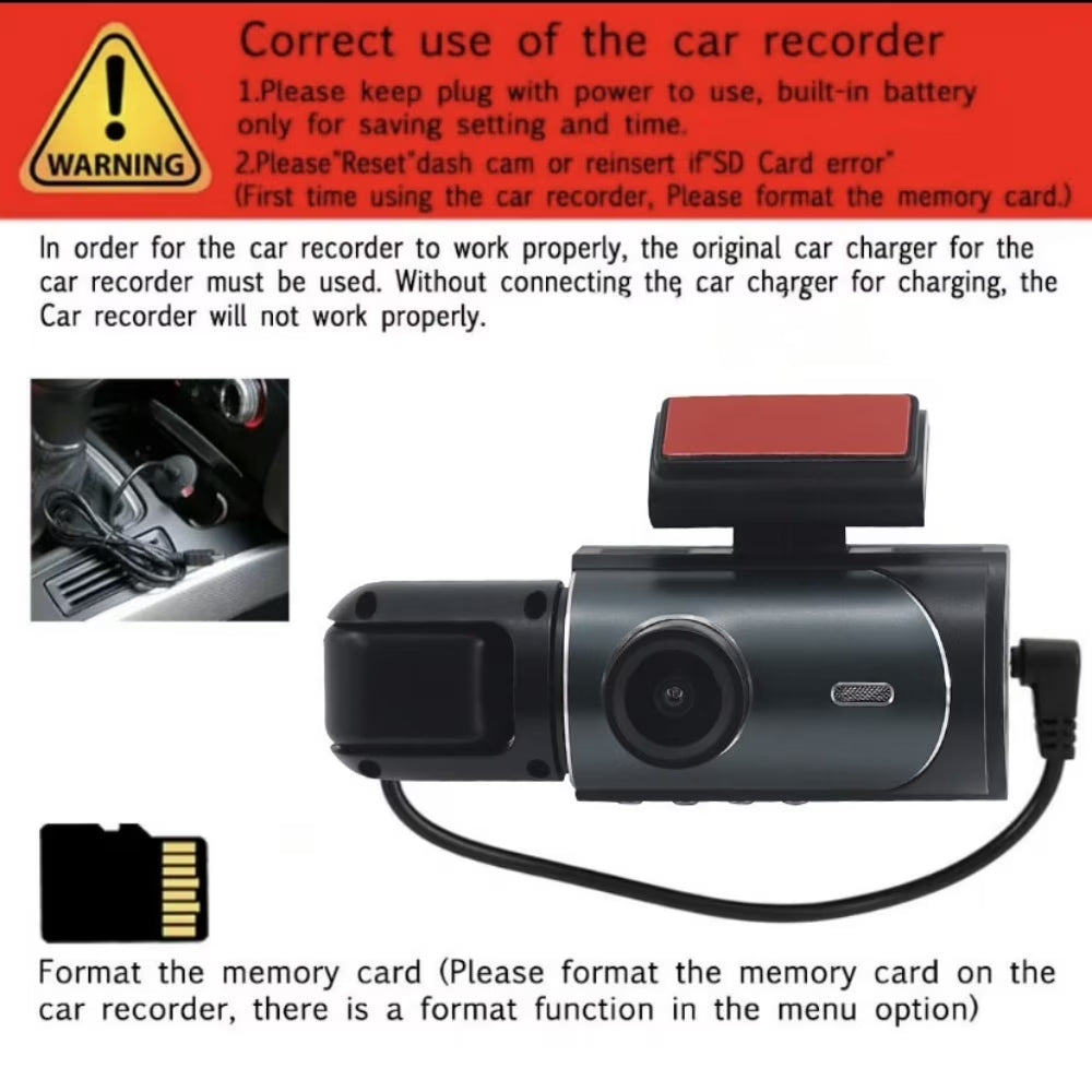 Dash Cam, 4K+1080P Dash Cam Front and Inside, Dual Dash Cam, Car Night Vision Dash Camera with 32GB Card, HDR, G-Sensor, 24Hr Parking, Front Rear Dash Cam Loop Recording