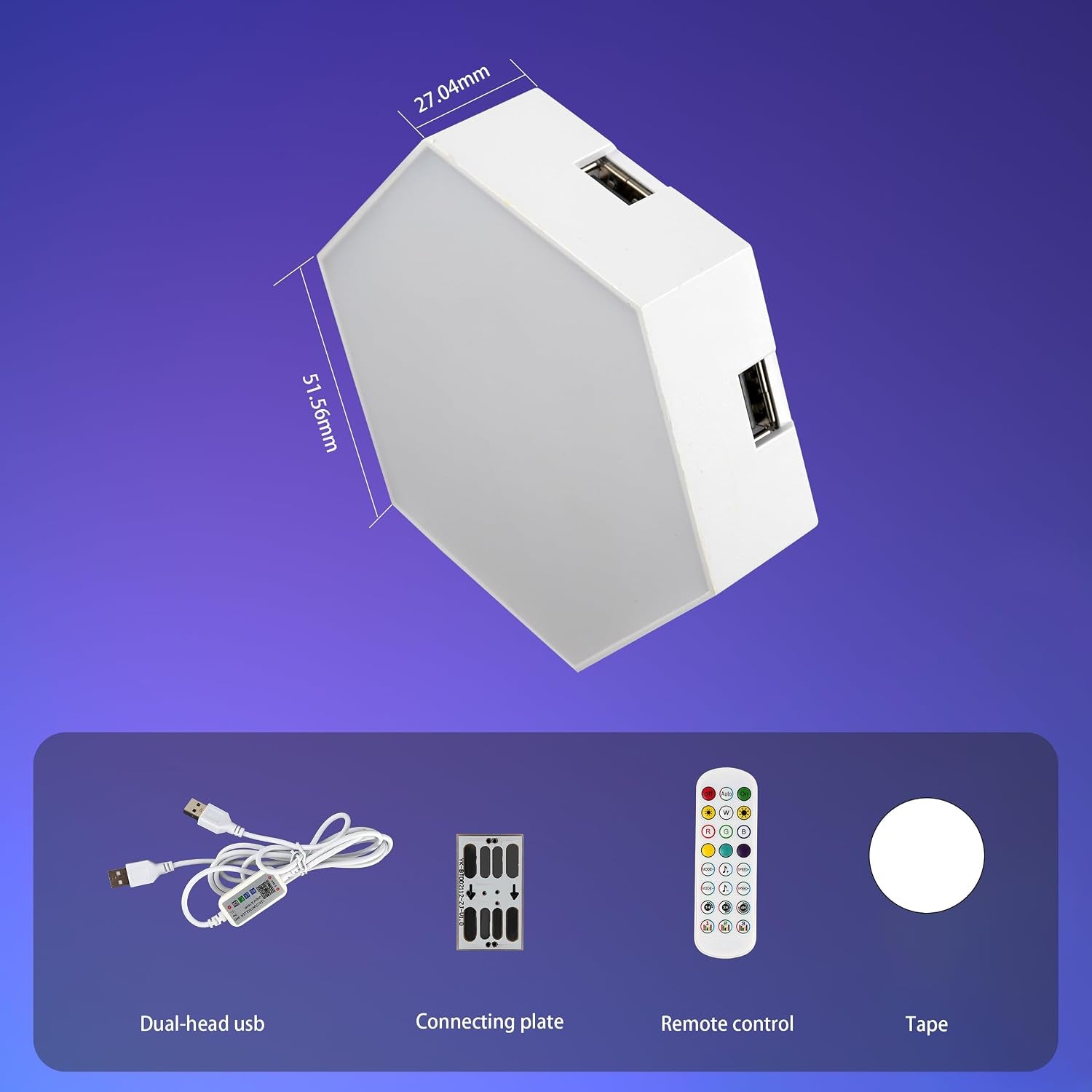 RGBIC Hexagon LED Wall Light Panels 12 Pack Smart Modular Lighting System Kit with App Control & Music Sync for Gaming Room Bedroom Home Decor Ambient Wall Lights