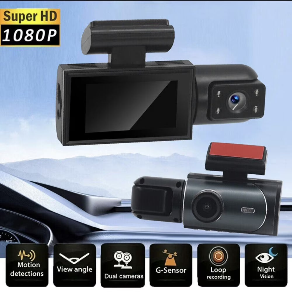Dash Cam, 4K+1080P Dash Cam Front and Inside, Dual Dash Cam, Car Night Vision Dash Camera with 32GB Card, HDR, G-Sensor, 24Hr Parking, Front Rear Dash Cam Loop Recording