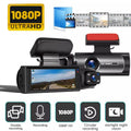 Dash Cam, 4K+1080P Dash Cam Front and Inside, Dual Dash Cam, Car Night Vision Dash Camera with 32GB Card, HDR, G-Sensor, 24Hr Parking, Front Rear Dash Cam Loop Recording