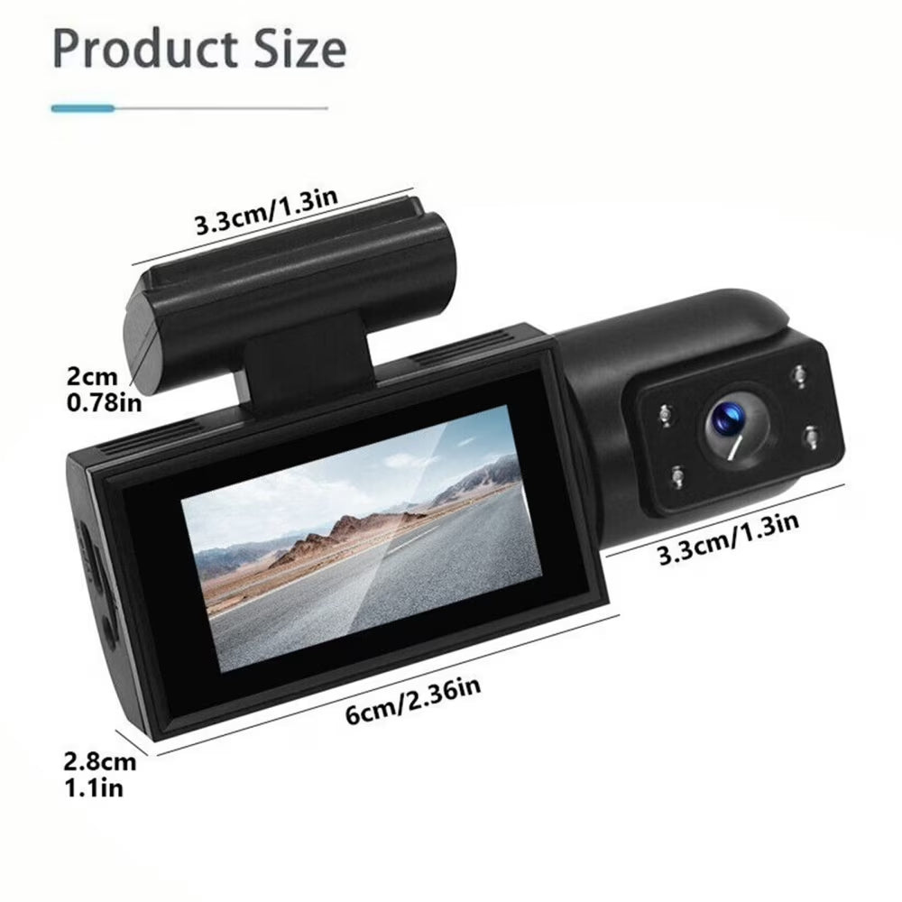 Dash Cam, 4K+1080P Dash Cam Front and Inside, Dual Dash Cam, Car Night Vision Dash Camera with 32GB Card, HDR, G-Sensor, 24Hr Parking, Front Rear Dash Cam Loop Recording