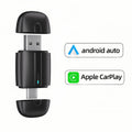 Dnxniaify New In-Car Wireless Carplay Adapter for Apple and Android Systems, Mini Size, Fast Connection, Super Strong Signal without Delay, Stable Control